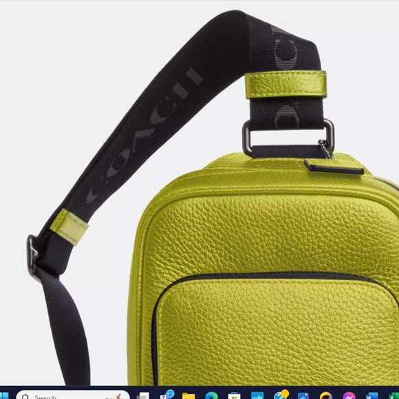 NWT Coach CP141 Track Pack 14 Leather Crossbody Sling Bag Messenger Purse Unisex - Picture 5 of 5